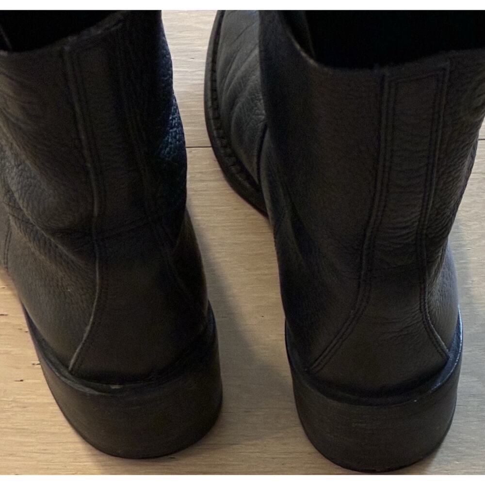 Tory Burch Siena Black Leather Ankle Boots Size 8 - Picture 3 of 8